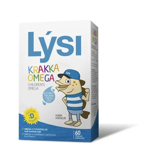 Omega 3 masticabil cu vitamina D3 60 capsule masticabile – Lysi
