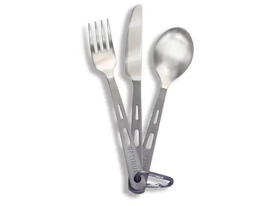 Optimus - Set tacâmuri din 3 piese din titan