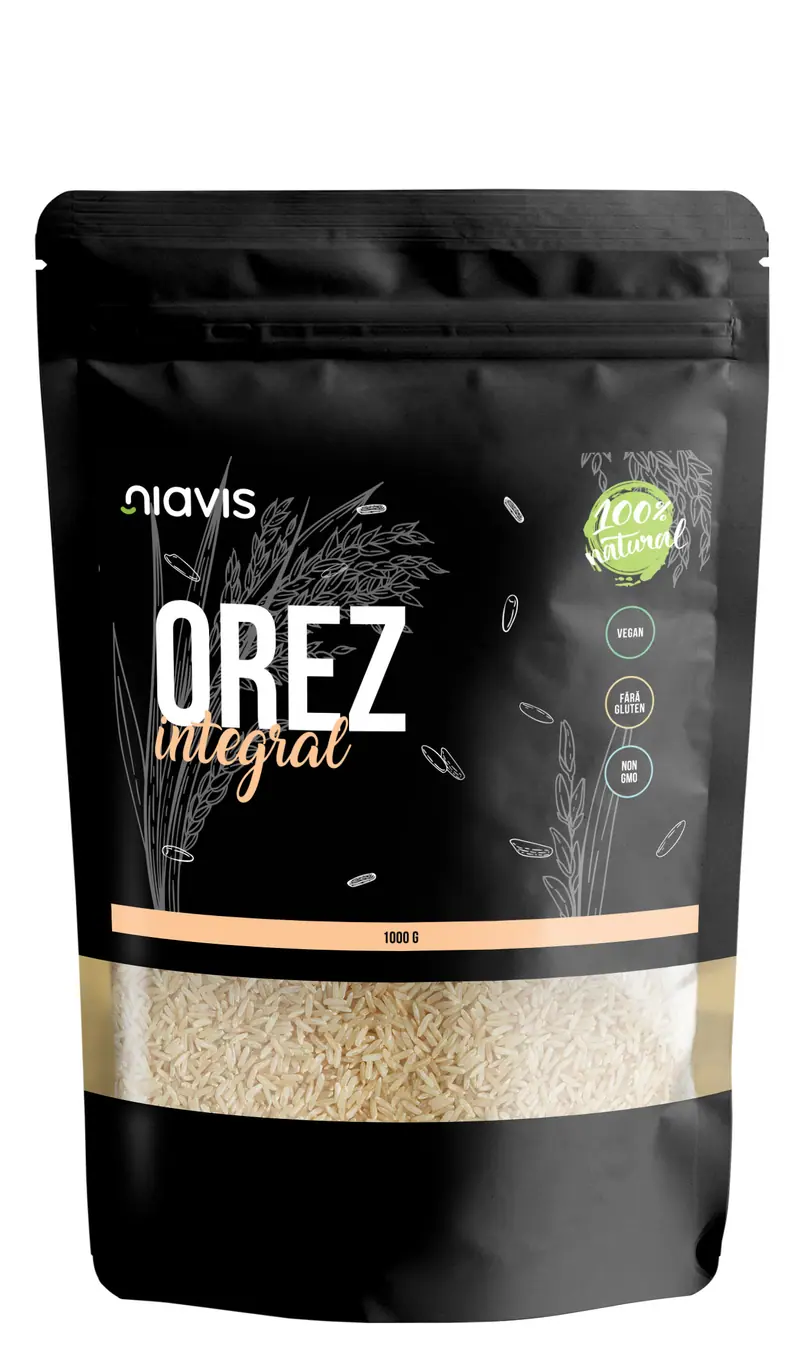 Orez integral 1000 g – Niavis - Pentru garnituri și salate