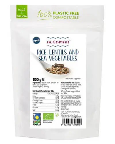 OREZ SI LINTE CU ALGE MARINE BIO 500G