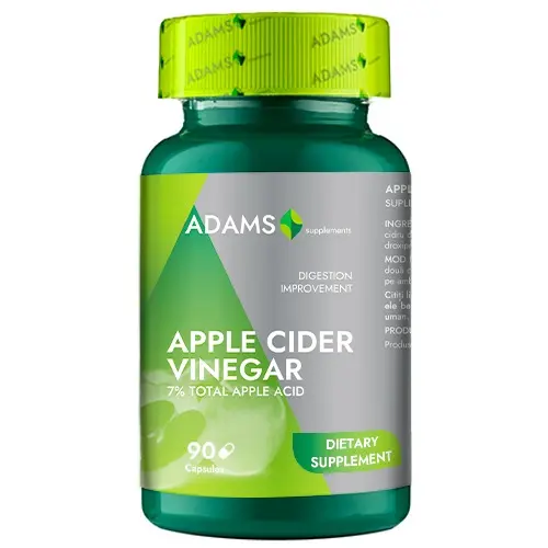 Oțet din cidru de mere 80 mg 90 capsule vegetale – Adams Vision