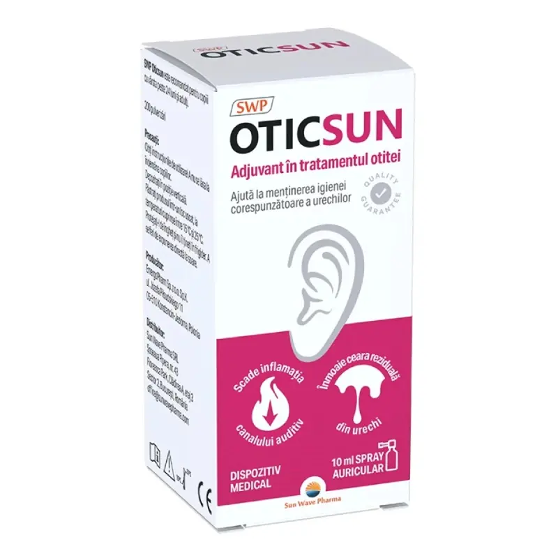 Oticsun spray auricular 10 ml – Sunwave Pharma - Igiena urechii