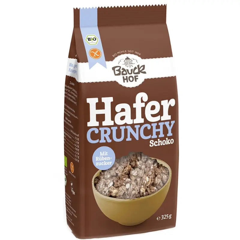 Ovaz crocant cu ciocolata fara gluten, 325g