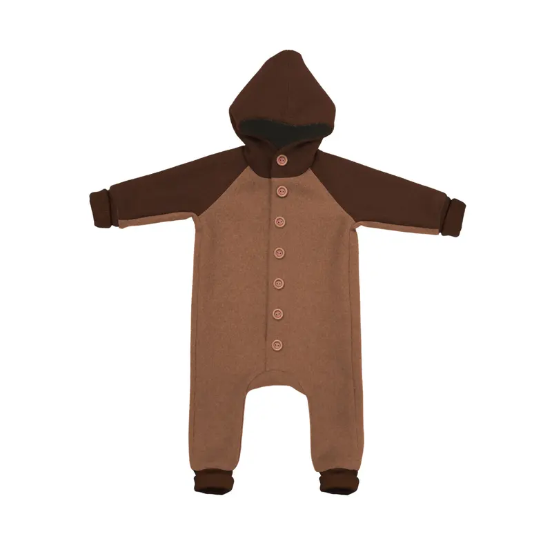 Overall Lunna Chocolate, lână fiartă