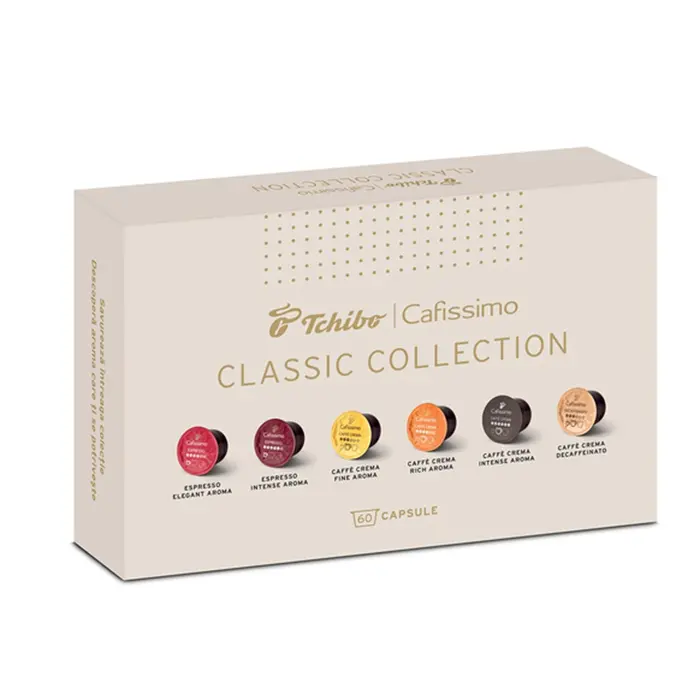 Pachet Capsule Tchibo Cafissimo Classic, Cafea, 6 sortimente, 60 Capsule