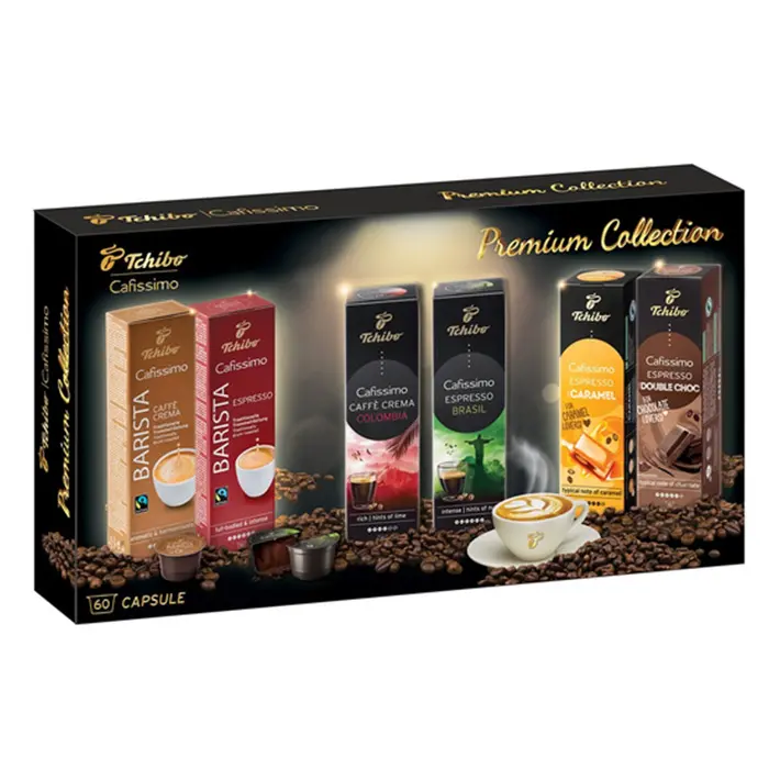 Pachet Capsule Tchibo Cafissimo, Premium Collection, 6 sortimente, 60 capsule