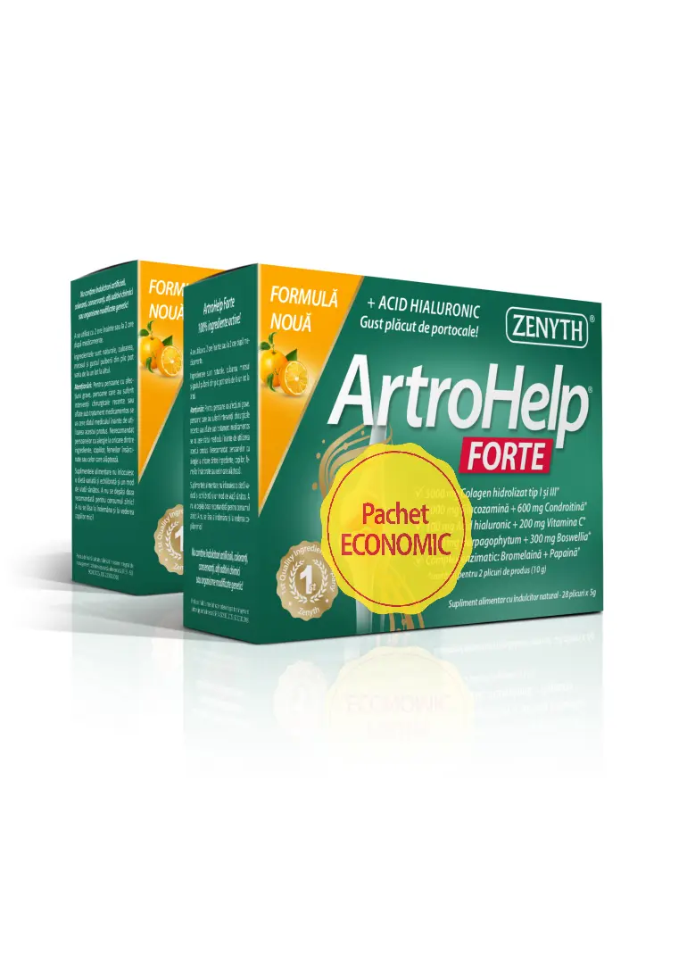 Pachet economic Artrohelp forte 28+14 plicuri Zenyth