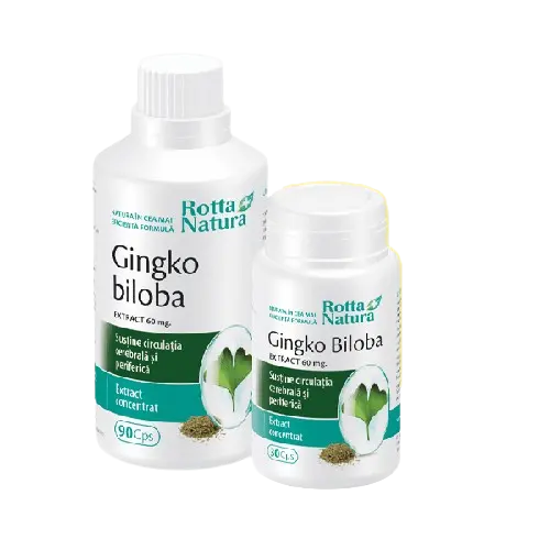 Pachet Ginkgo Biloba 60 mg 90+30 cps Rotta Natura