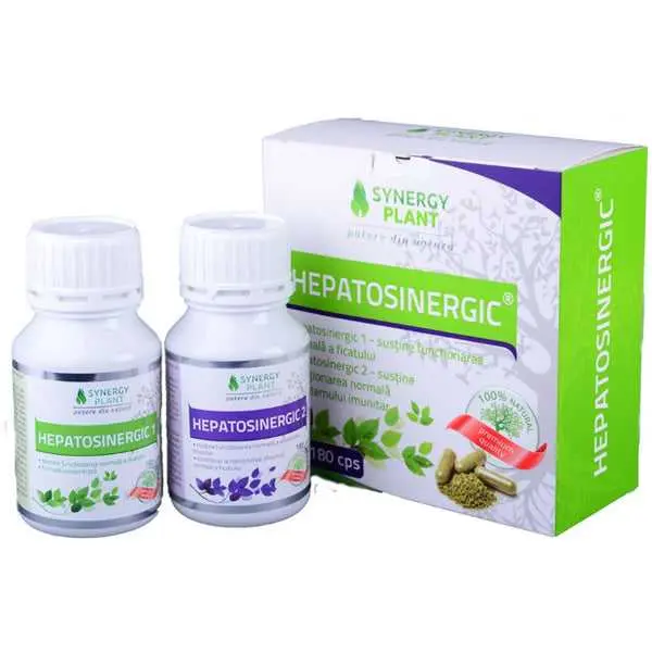 Pachet Hepatosinergic 2 x 180 cps Synergy Plant