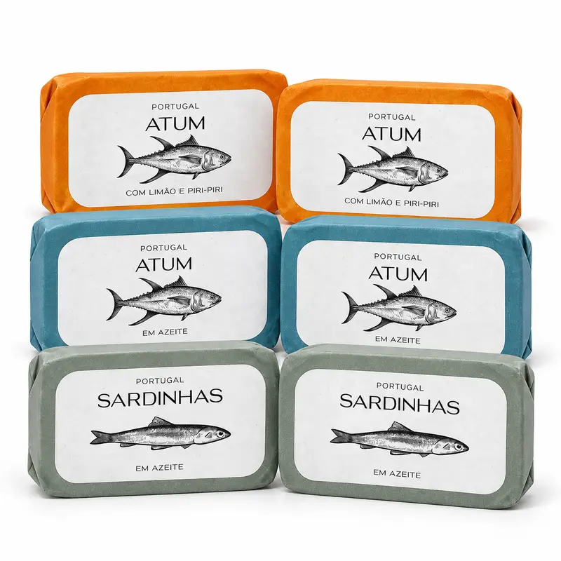 Pachet mixt Feinkost Machado – Sardine și ton, 6 conserve