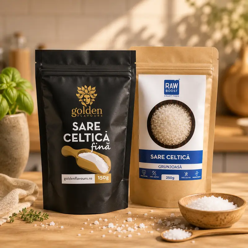 Pachet Sare Celtica Fina 150g + Sare Celtica Grunjoasa 250g
