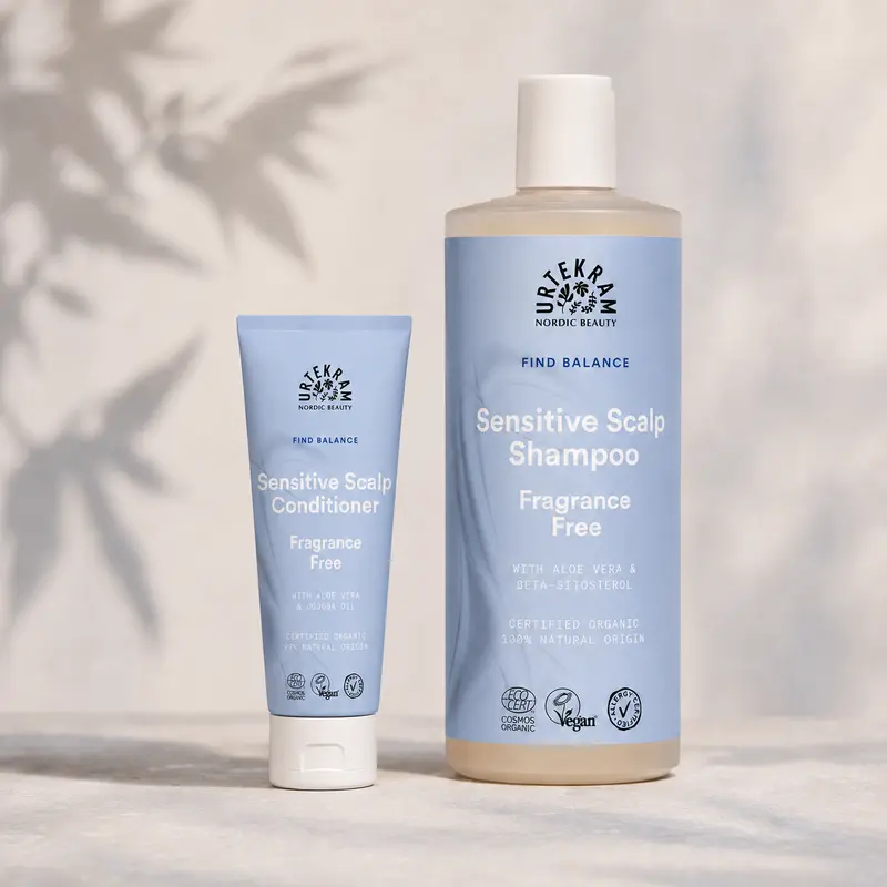 Pachet Scalp Sensibil – Șampon și Balsam | Urtekram