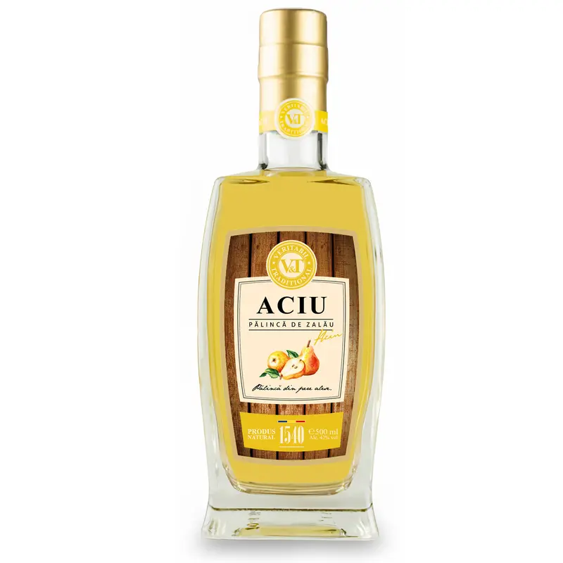Palinca de Zalau Aciu - Pere 42% 0.5L