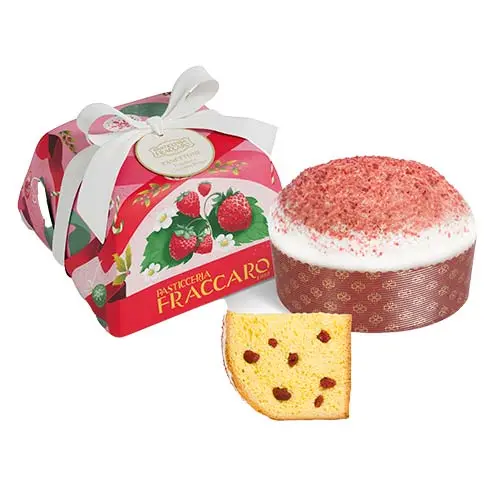 Panettone artizanal cu capsuni Fraccaro 750g