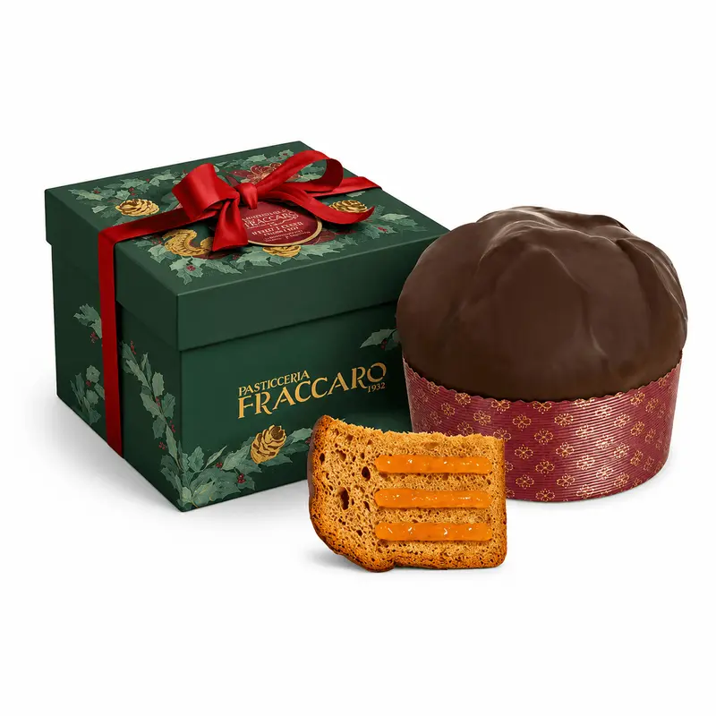 Panettone Vienna Style cu cacao și cremă de caise Fraccaro 750g