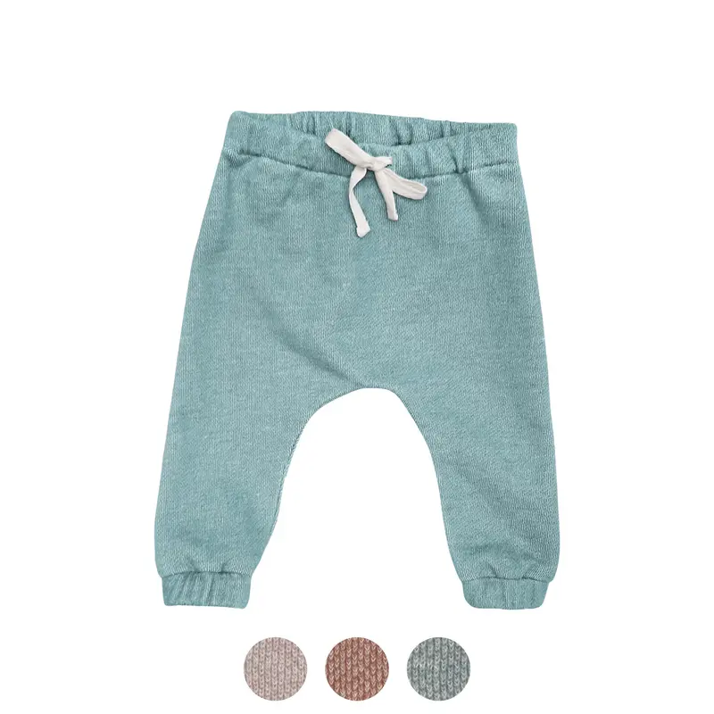 Pantalon cu talie ajustabilă, french terry gros