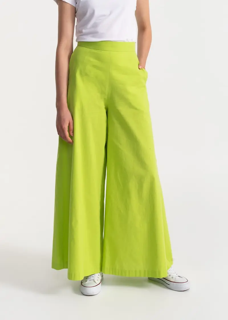 Pantaloni "Palazzo" 100% Bumbac Organic - Fistic
