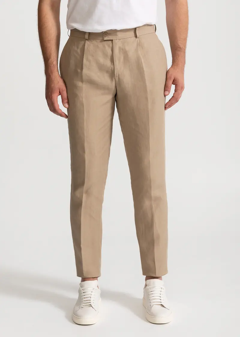 Pantaloni "Romana" 100% In - Nisip