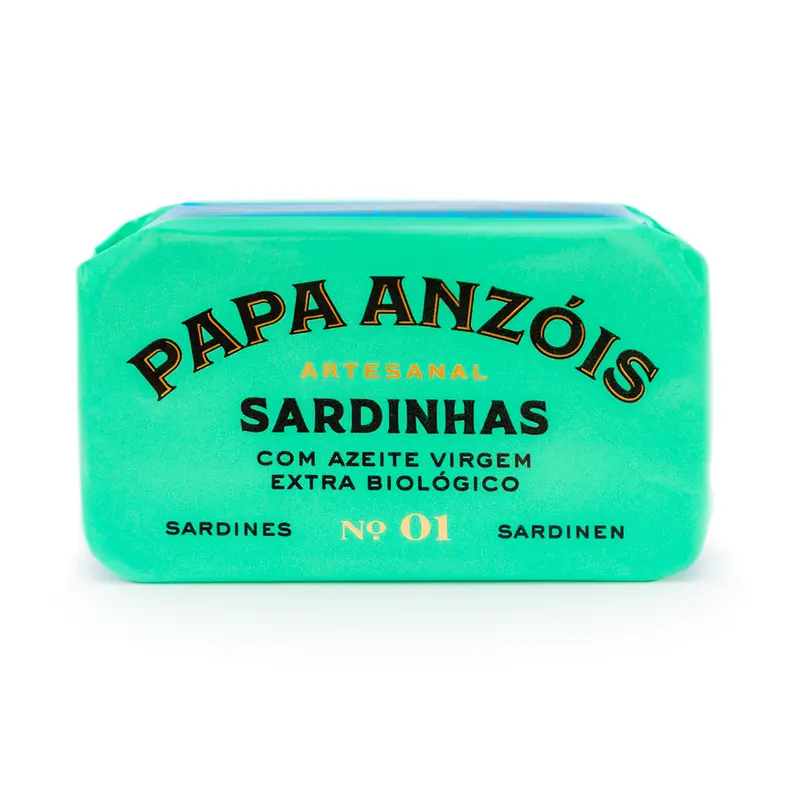 Papa Anzóis Sardine în Ulei de Măsline Extravirgin Bio, 120g