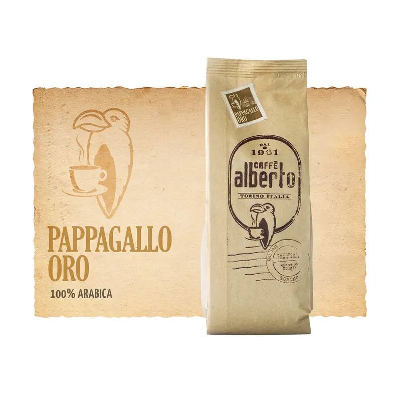 Pappagallo Oro – Boabe 250 g (pungă)
