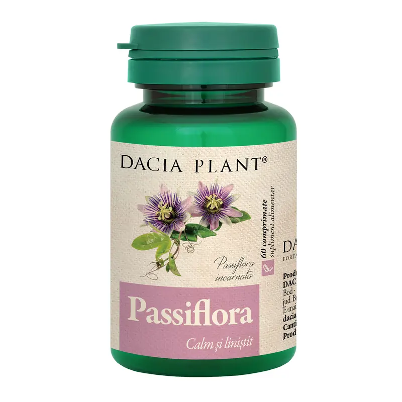 Passiflora 60 comprimate – Dacia Plant - Calm și relaxare