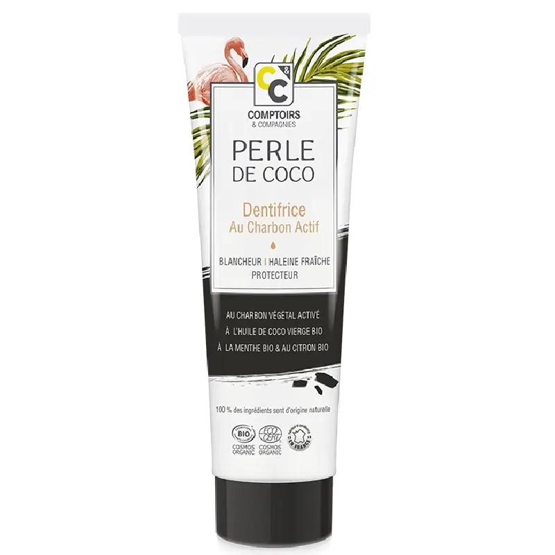 Pasta bio de dinti cu carbune activ Perle de Cocos 75ml C&C