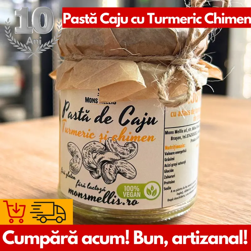 Pasta de Caju cu Turmeric și Chimen de la Mons Mellis - Arome și Sănătate