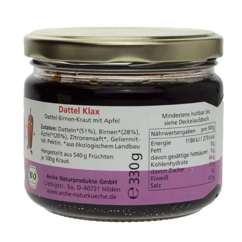 Pasta de curmale, bio, 330g Arche