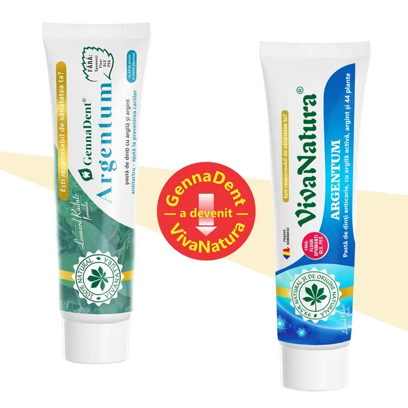 Pastă de dinți Argentum 150 ml – VivaNatura - Argilă, propolis