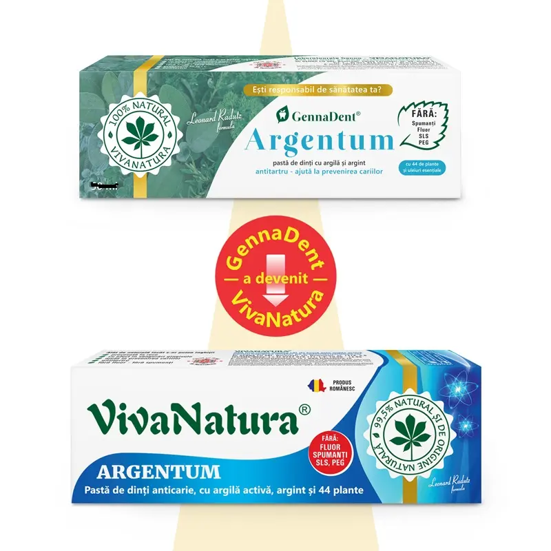 Pastă de dinți Argentum 80 ml – VivaNatura - Aromă de portocală