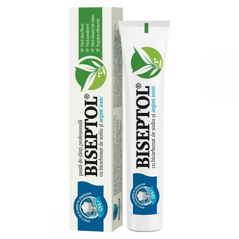 Pasta de dinti cu argint ionic  Biseptol 75ml Dacia Plant
