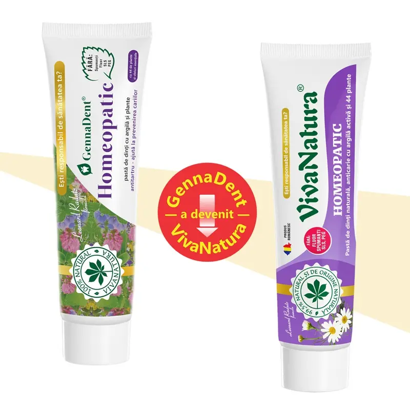 Pastă de dinți Homeopatic 150 ml – VivaNatura - 44 de plante