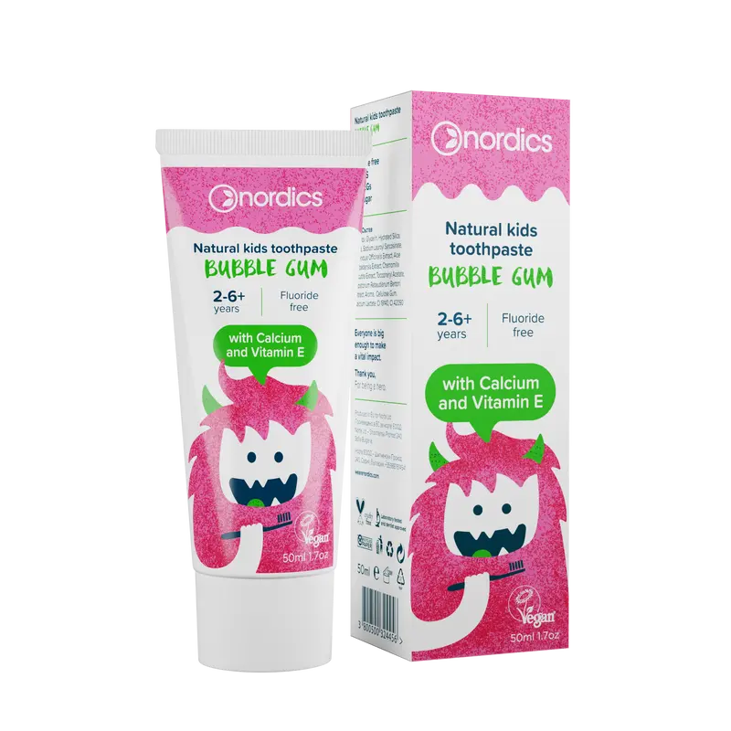 PASTA DE DINTI NATURALA PENTRU COPII CU BUBBLE GUM 50ML