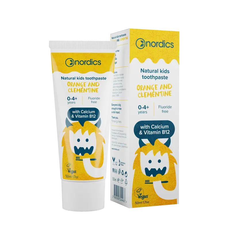 PASTA DE DINTI NATURALA PENTRU COPII CU PORTOCALE SI CLEMENTINE 50ML