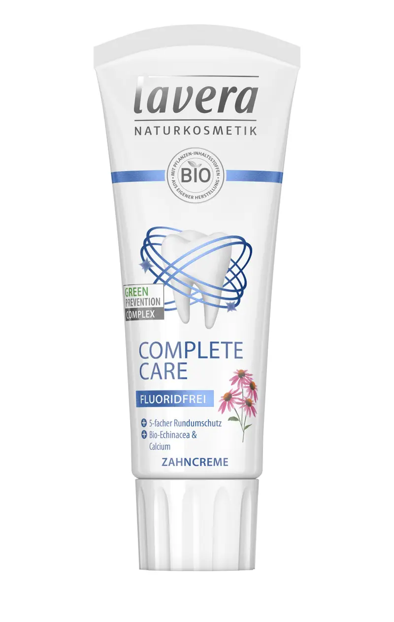 Pasta de Dinti pentru Protectie Totala Bio Fara Fluor Vegan Lavera 75 ml