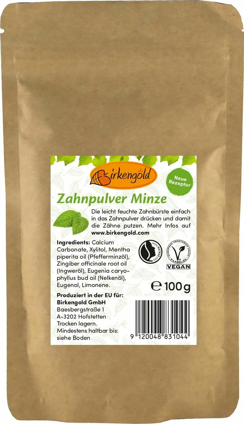 PASTA DE DINTI PUDRA CU MENTA FARA FLOUR - REFILL 100G