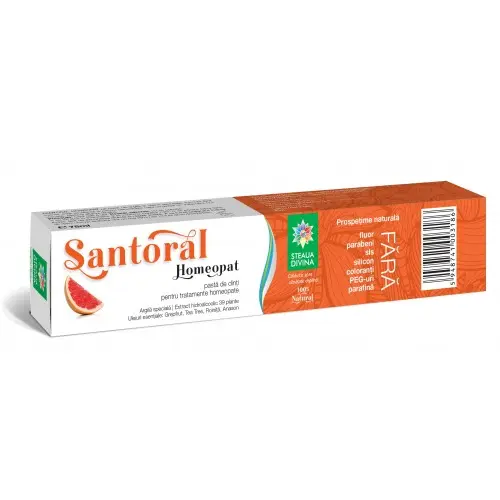 Pastă de dinți Santoral Homeopat 100 g – Santo Raphael - Argilă