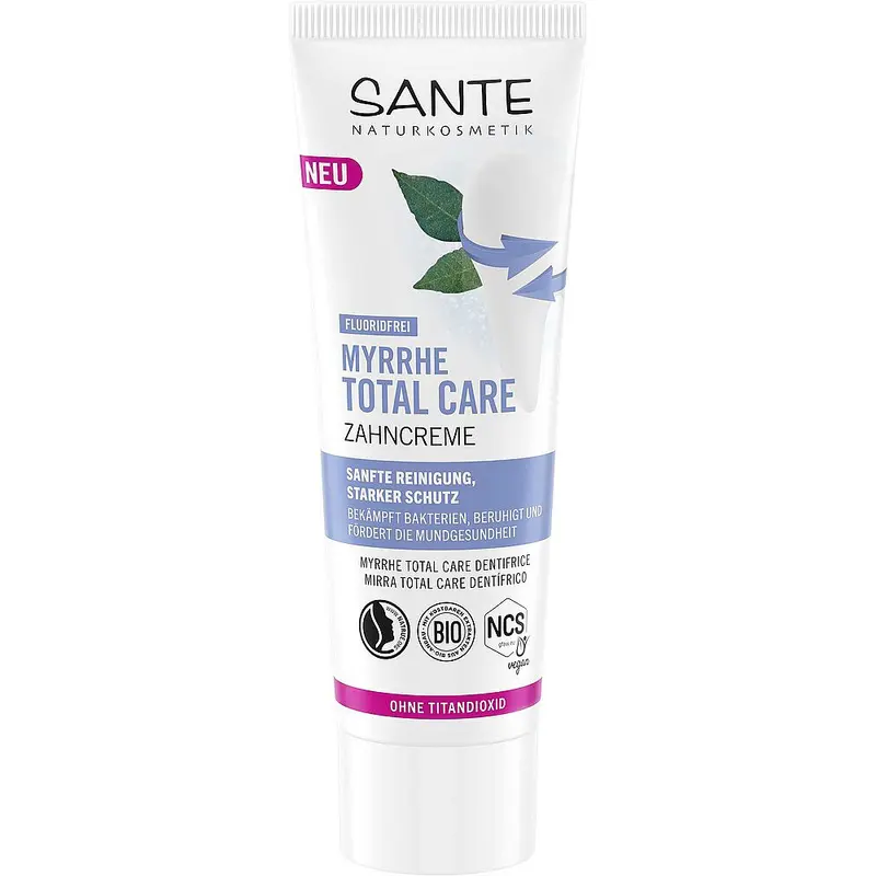 Pasta de dinti Total Care cu smirna fara fluor, 75ml | Sante