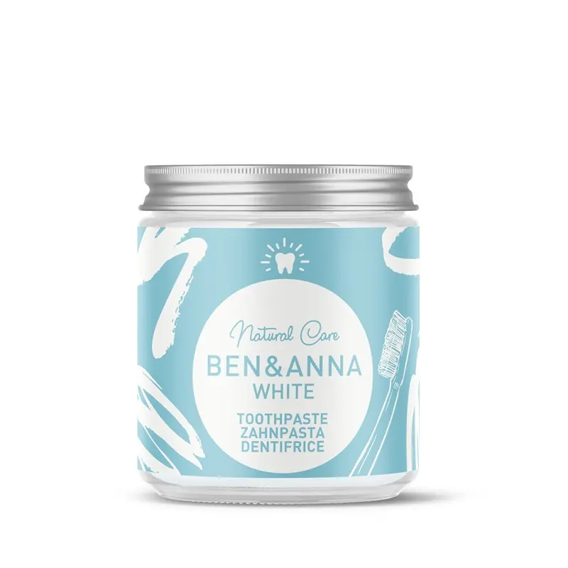 Pastă de Dinți White fără fluor borcan 100 ml – BEN&ANNA