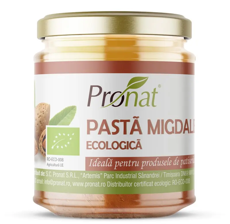Pasta de migdale bio, 160g Pronat
