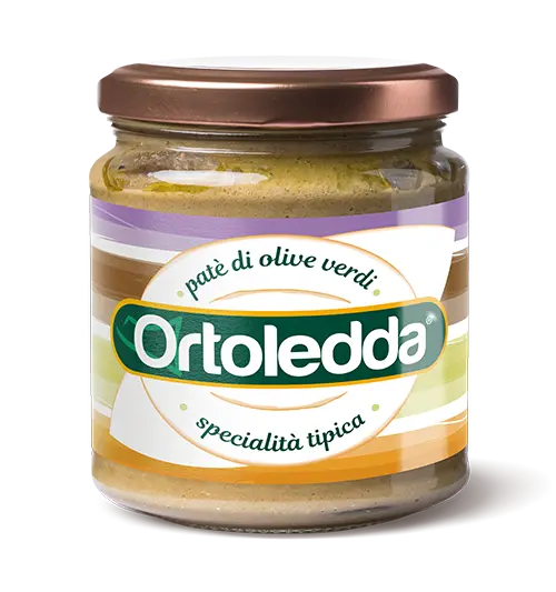 Pasta din Masline Verzi Ortoledda, 190 gr, cu menta, patrunjel si usturoi,