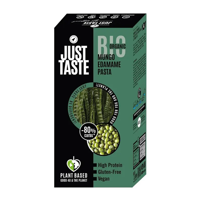 Paste bio din fasole mung și edamame, 250g Just Taste