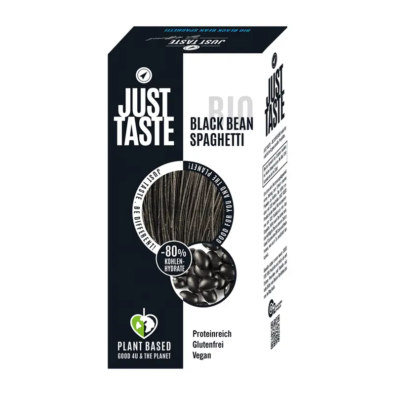 Paste bio din fasole neagră, 250g Just Taste