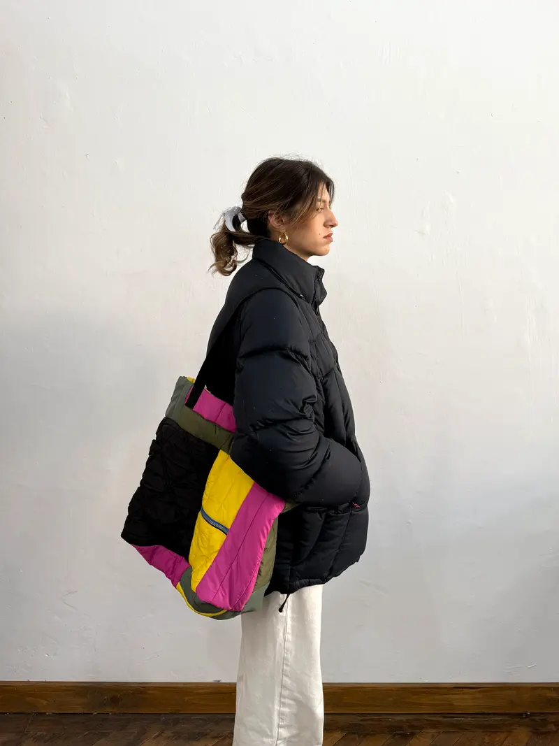Patchwork Puffer Totebag