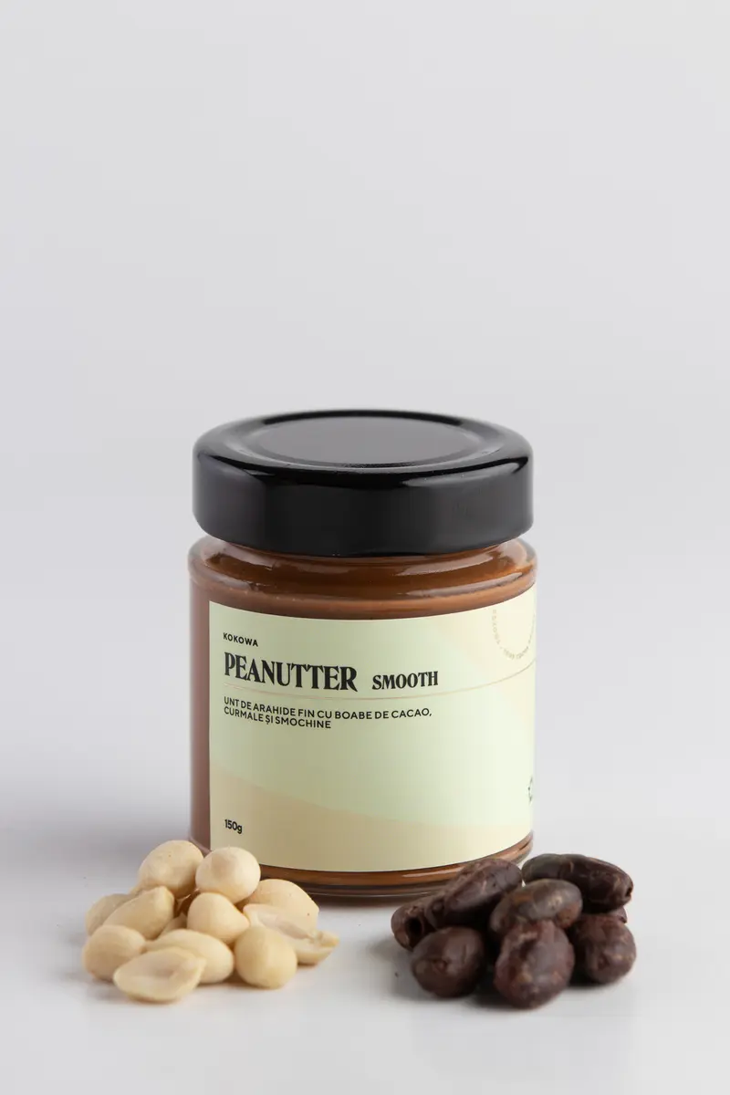 Peanutter Smooth - unt de arahide cu boabe de cacao