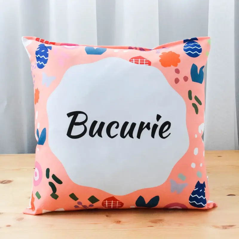 Pernă "Bucurie" Peach - Ediția de Paște