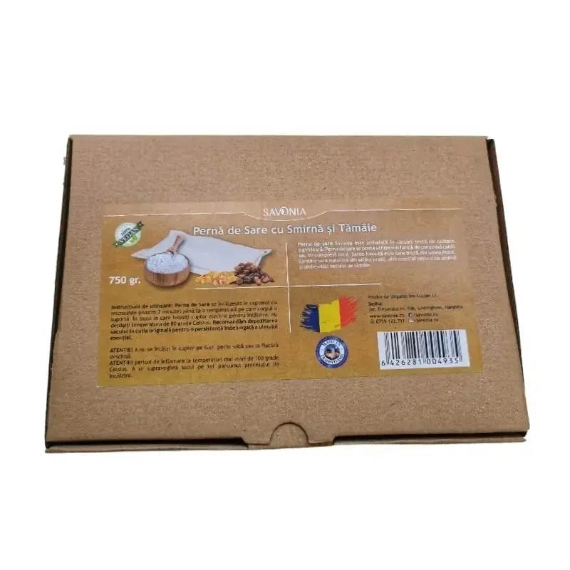 Pernă de sare smirnă și tămâie 750 g – Savonia