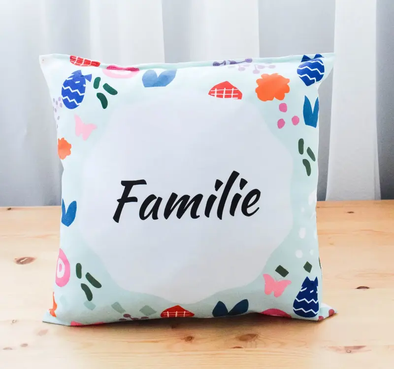 Pernă "Familie" Mint - Ediția de Paște