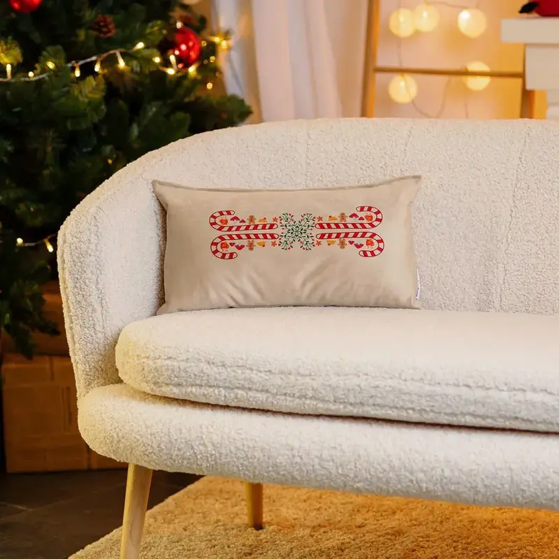Pernă Merry Christmas Colecția "Cozy Winter" fără cuvinte