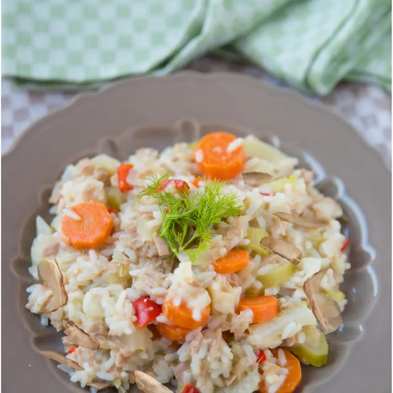 Pilaf romanesc cu carne de pui